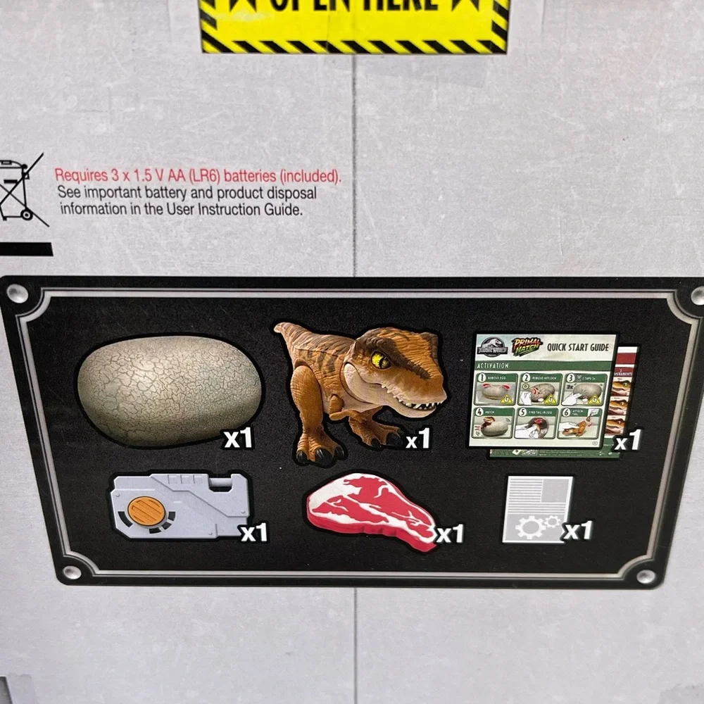 Jurassic World Primal Hatch T. Rex Tyrannosaurus Rex Dinosaur Baby Egg Toy NIB